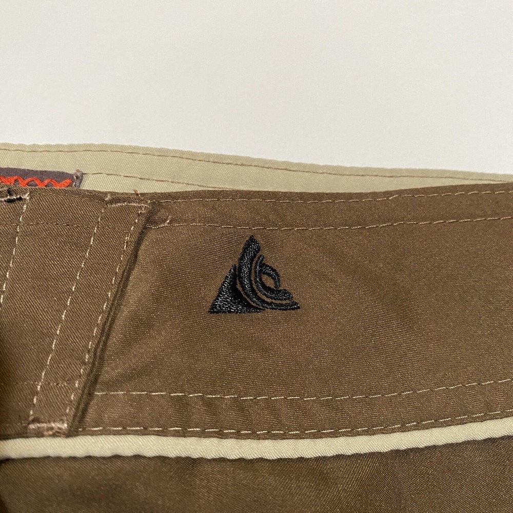 Wonderwall Mens Board Shorts Brown Black Colorblock Swim Trunks Size 34 - Picture 6 of 12